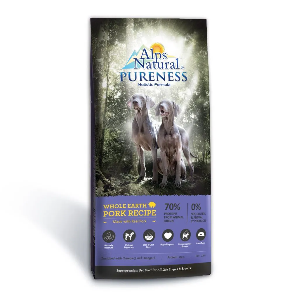 $13 OFF 2kg (Exp19May25): Alps Natural Pureness Holistic Whole Earth Pork Dry Dog Food