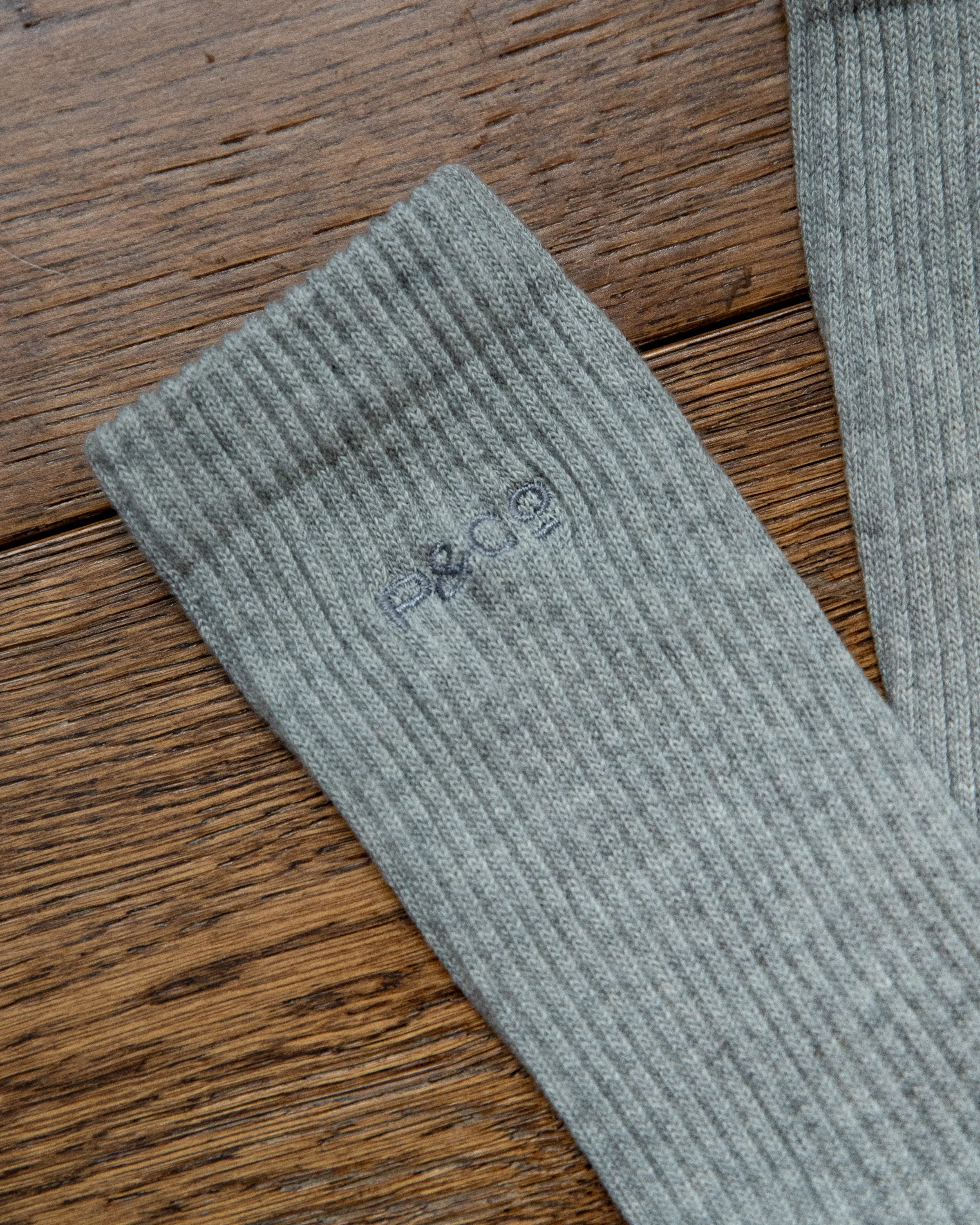 2-Pack Organic Crafted Cotton Sock - Grey