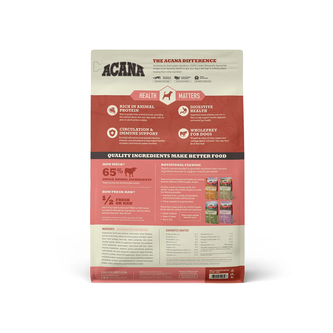 ACANA Singles Limited Ingredient Diet Grain-Free Dry Dog Food