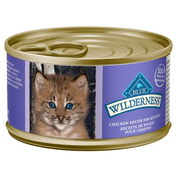 BLUE Wilderness Grain Free Chicken Recipe Canned Kitten Food