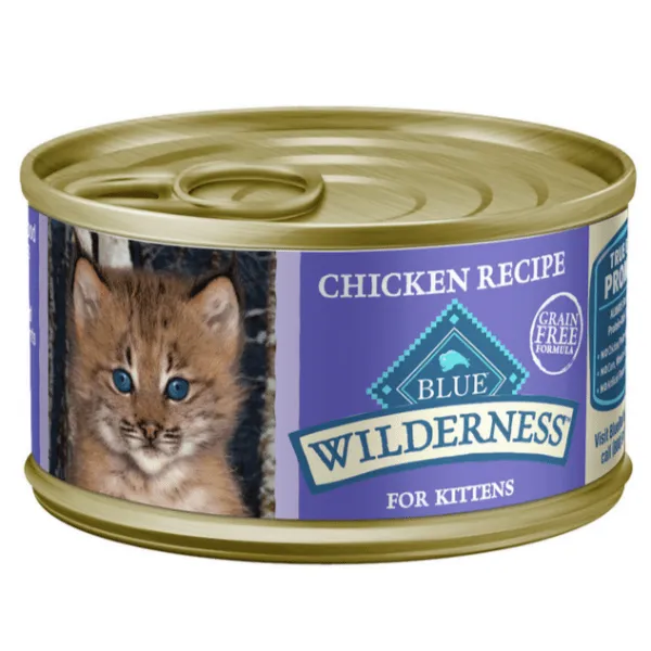 BLUE Wilderness Grain Free Chicken Recipe Canned Kitten Food