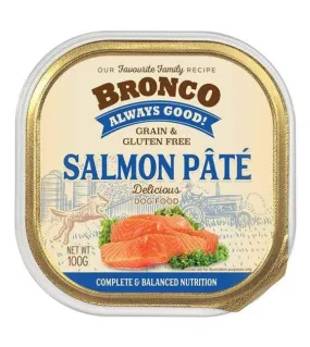 Bronco Grain & Gluten Free Casserole Tray Wet Dog Food (Salmon Pâté)