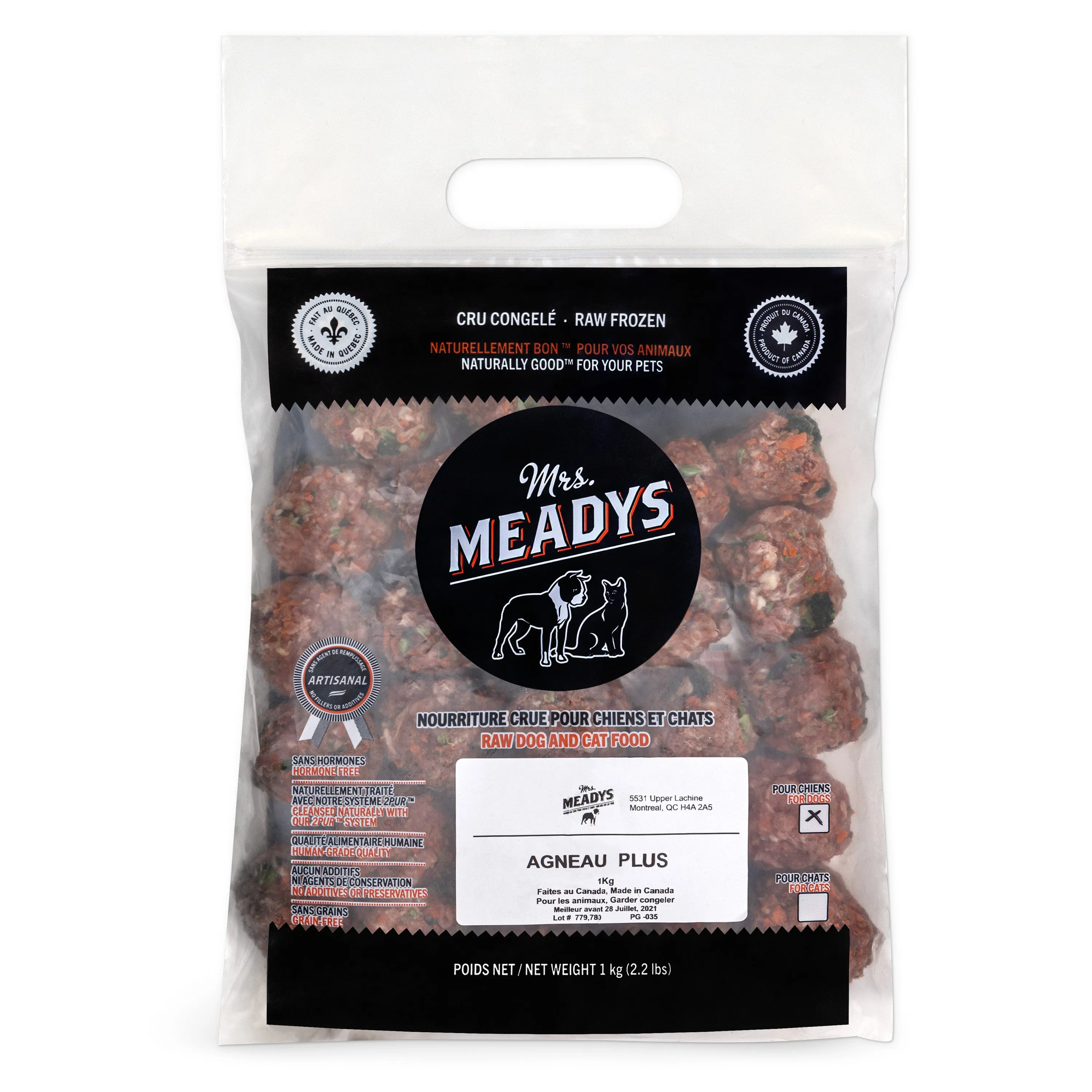 Canadian Grass-Fed Beef | Premium Hormone-Free Raw Dog Food