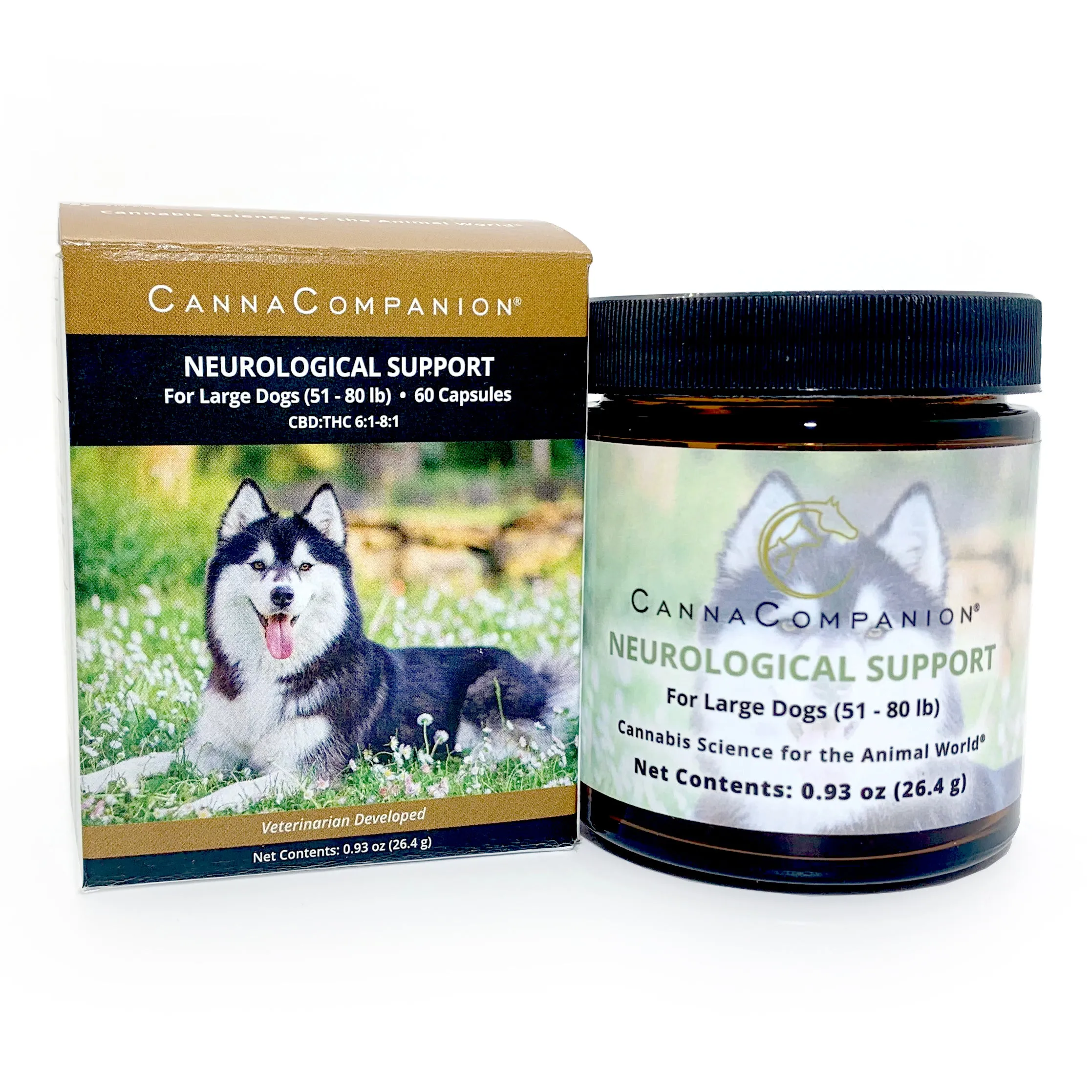 Canna Companion™ Hemp Supplement for Large Dogs 120ct - Extra Strength with NEUROLOGICAL SUPPORT