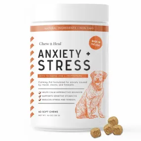 Chew   Heal Dogs Anxiety & Stress Calming Soft Chews