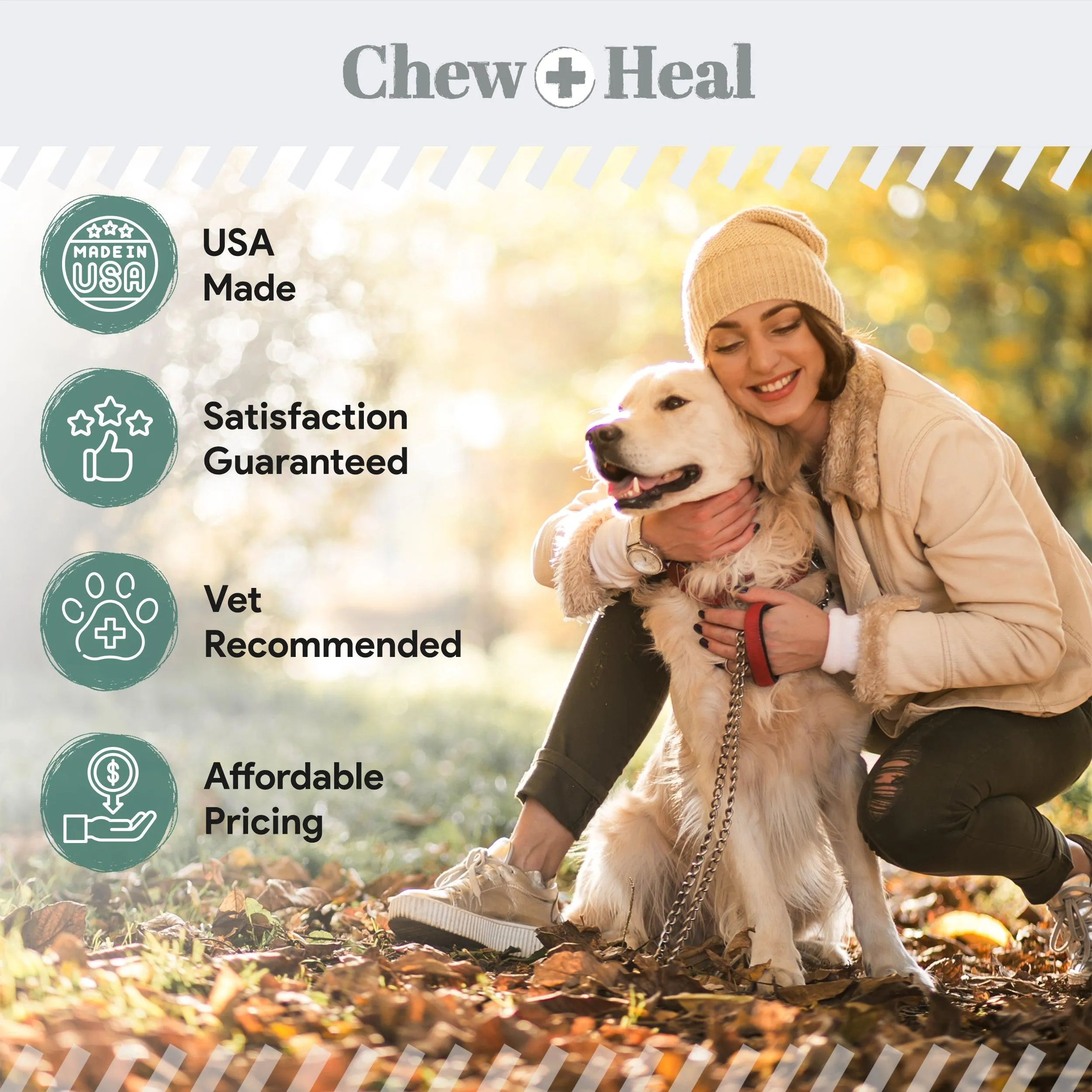 Chew   Heal Senior Hip And Joint Supplement For Dogs