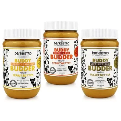 Dog Peanut Butter - BUDDY BUDDER | Mix 'n Match | 17oz. Jars