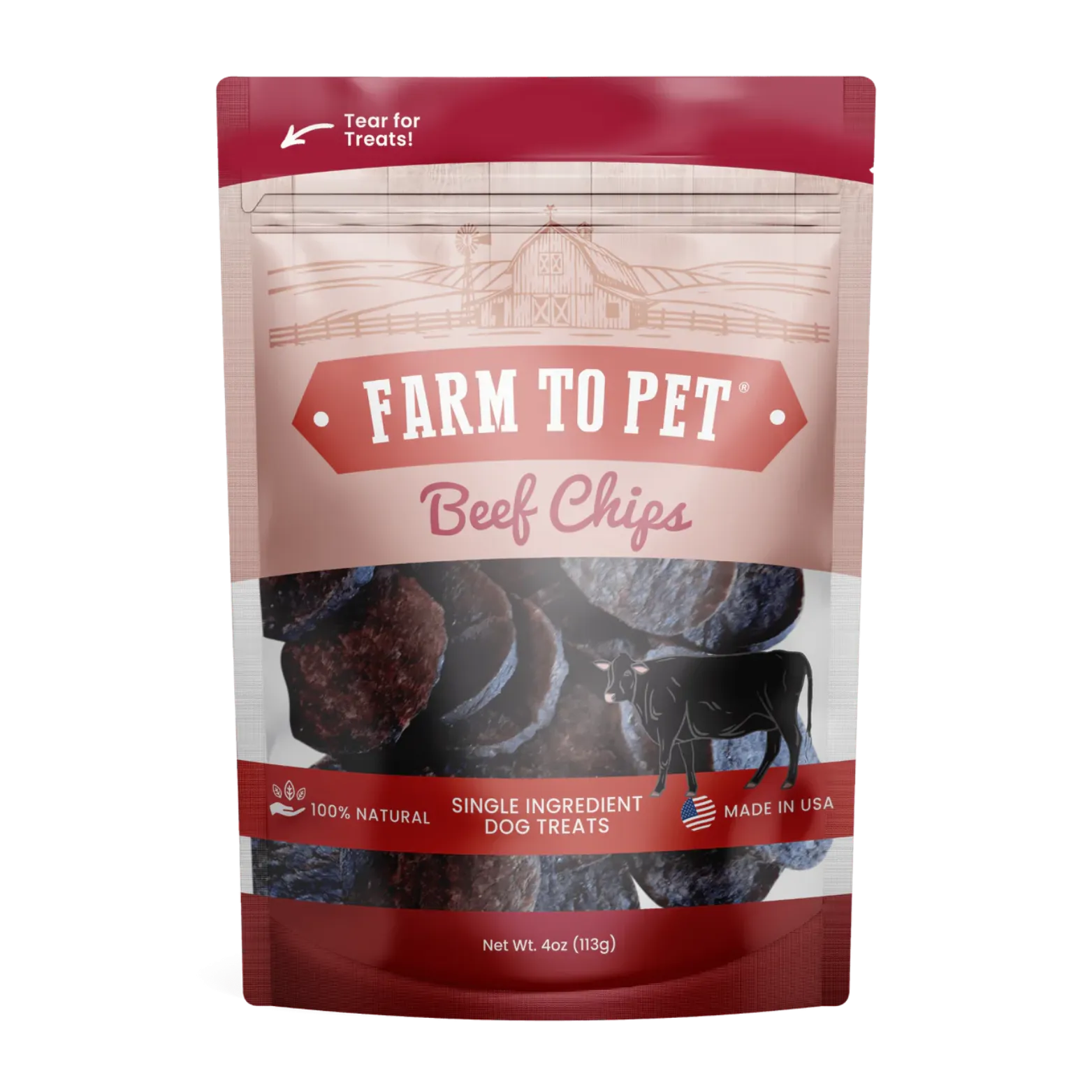 Farm To Pet Beef Chips Dog Treats