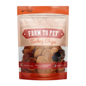 Farm To Pet Turkey Chips Single Ingredient Dog Treats