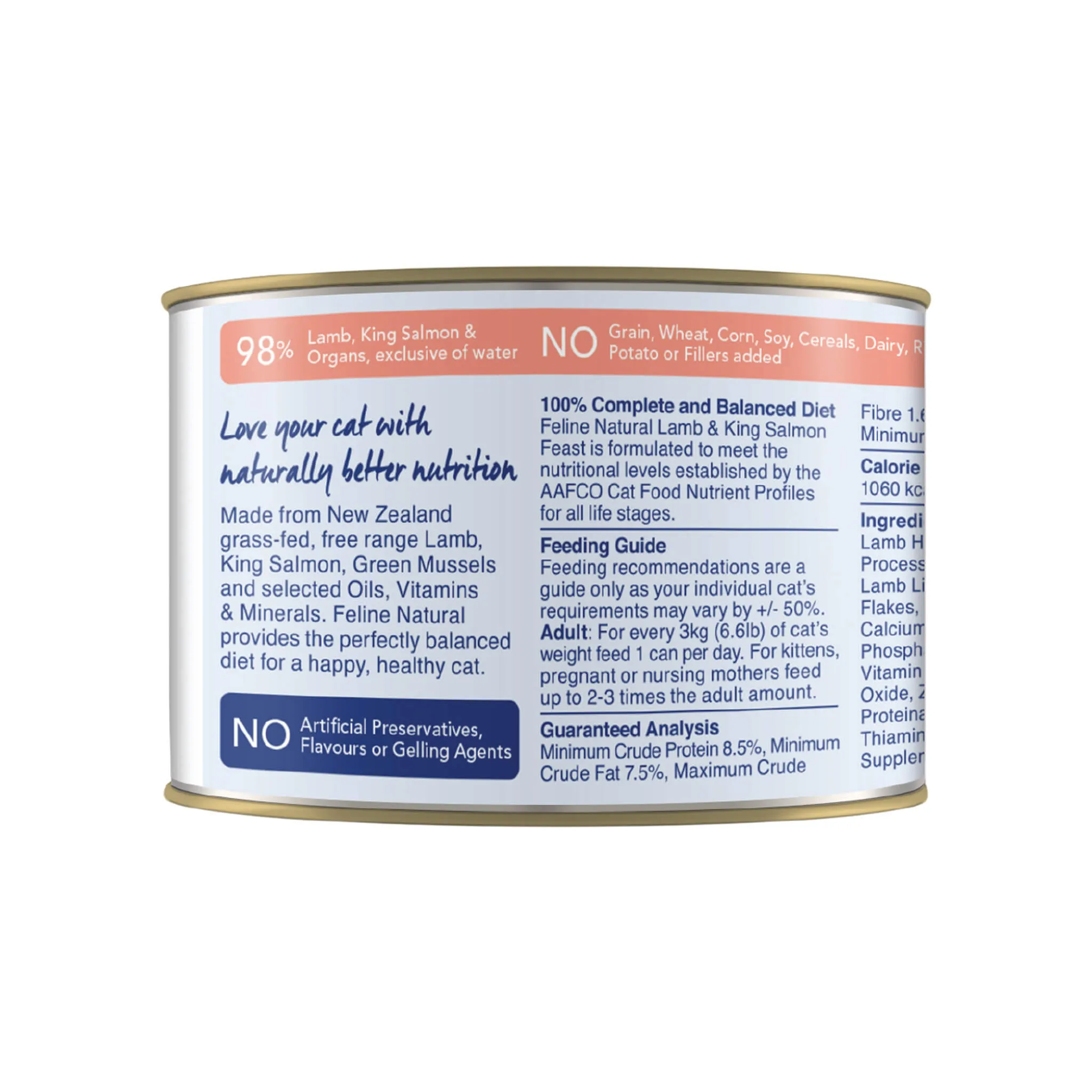 Feline Natural Grain-Free Canned Wet Cat Food