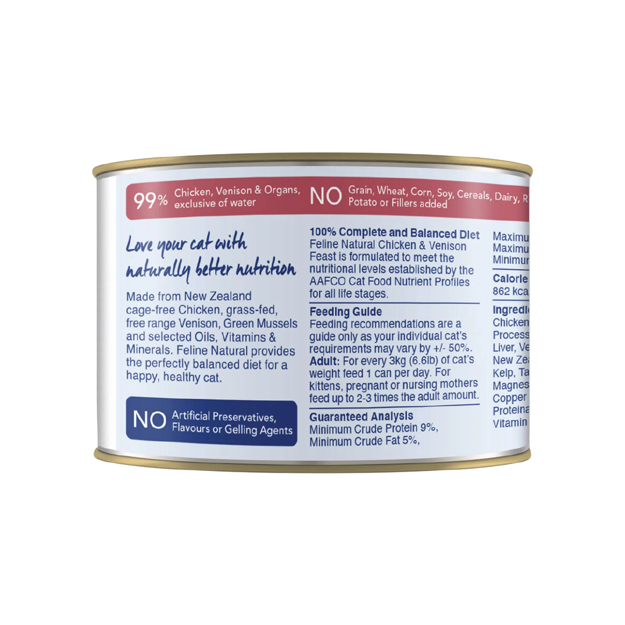 Feline Natural Grain-Free Canned Wet Cat Food