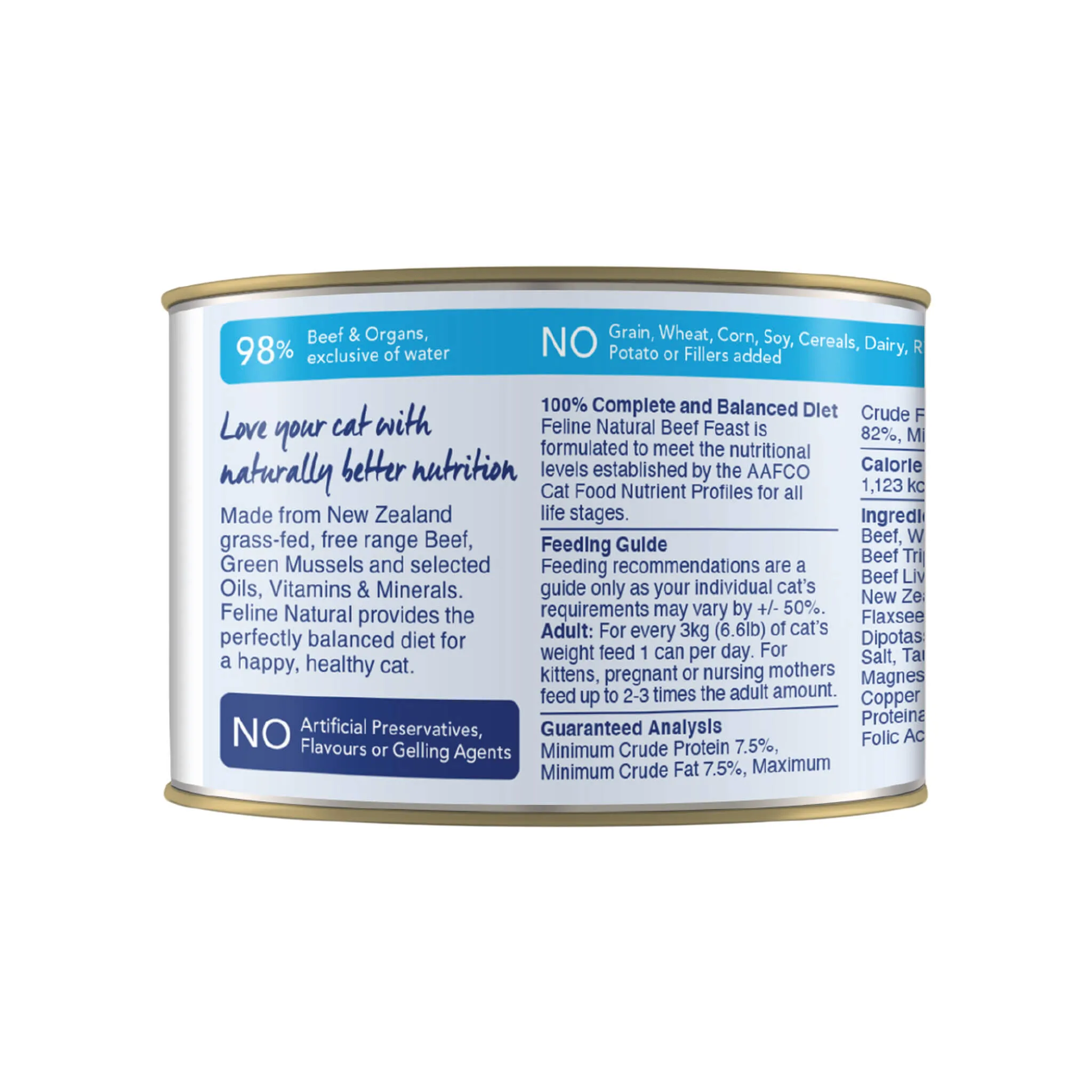 Feline Natural Grain-Free Canned Wet Cat Food