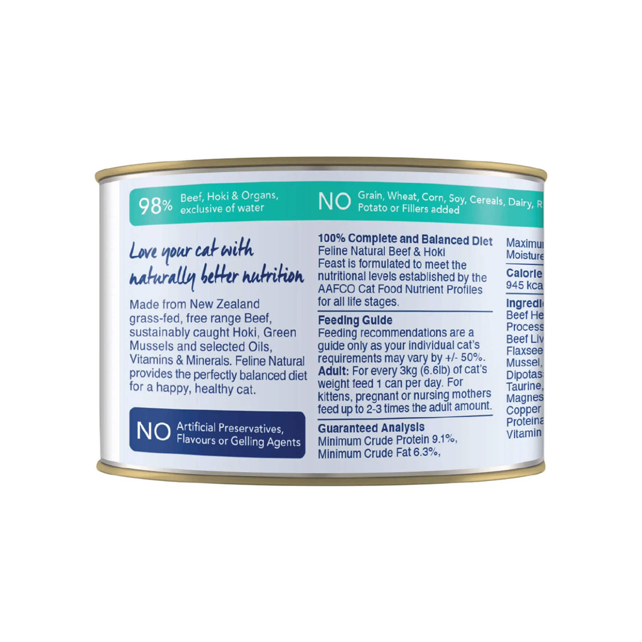 Feline Natural Grain-Free Canned Wet Cat Food