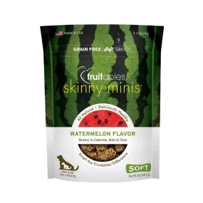 Fruitables Skinny Minis Watermelon Flavor Soft & Chewy Dog Treats 5oz