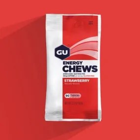 Gu Energy Chews- Strawberry   Caffeine