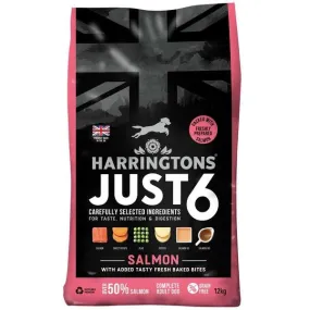 Harringtons Dog Just 6 Dry Salmon