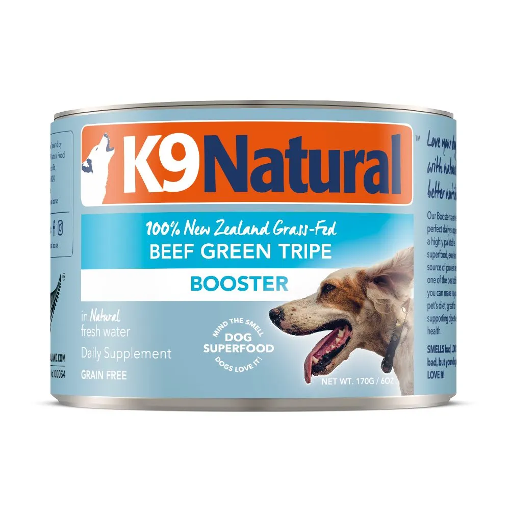 K9 Natural Beef Green Tripe Booster Grain-Free Canned Dog Food 170g