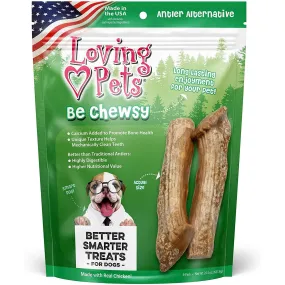 Loving Pets Be Chewsy 6 Pack Antler Alternative Chews