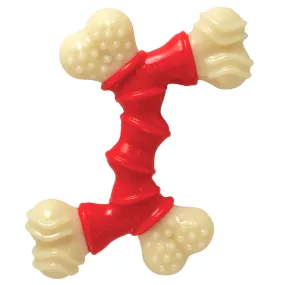 Nylabone Double Bone Power Chew Long-Lasting Dog Toy Bacon Medium up to 35 lbs.