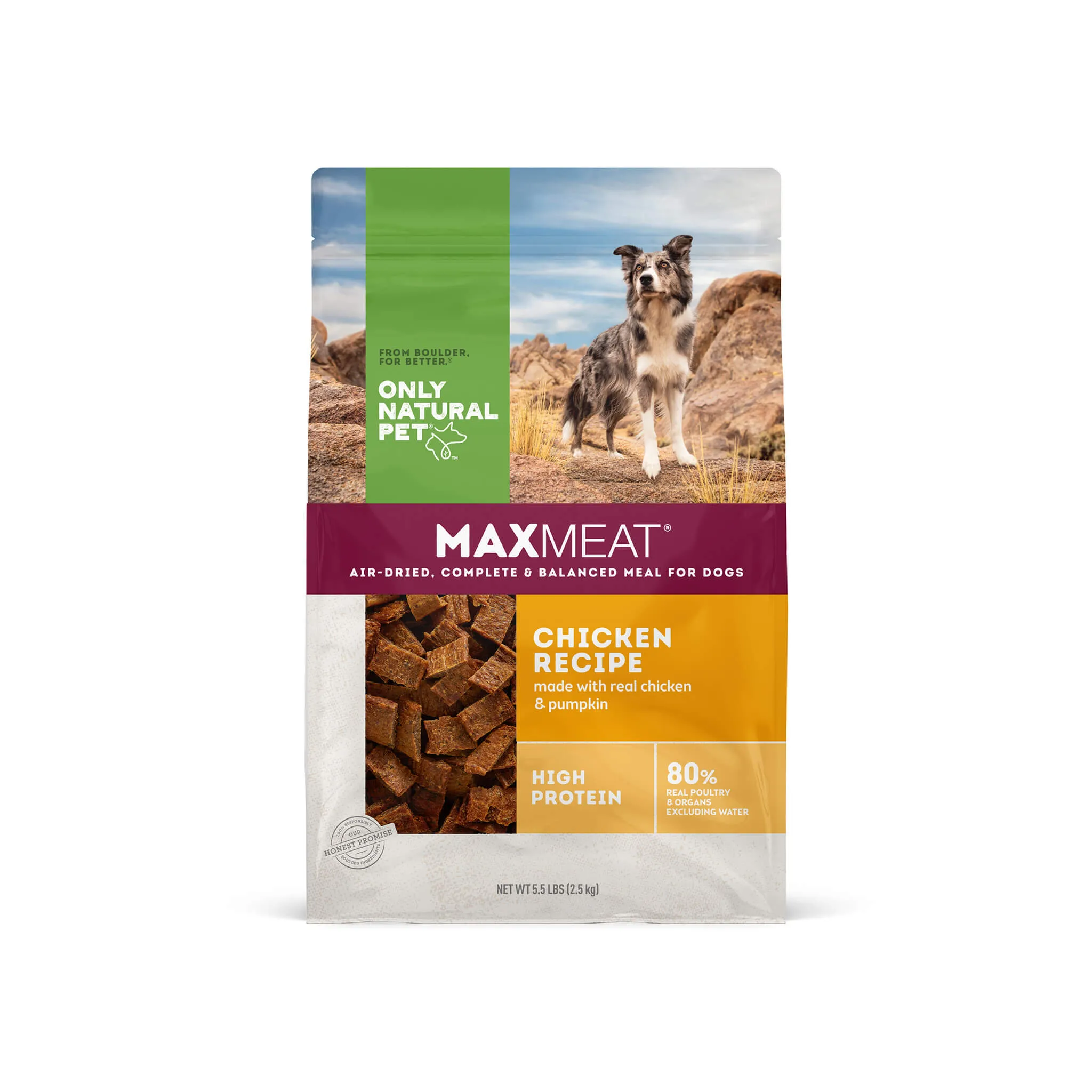 Only Natural Pet MaxMeat Air Dried Dog Food Chicken Recipe