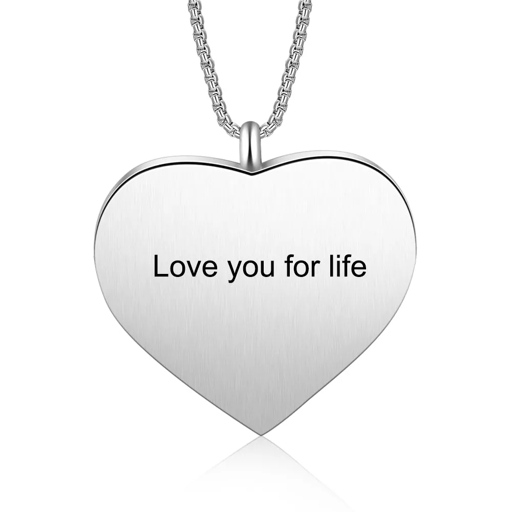 Personalized Heart Photo Necklace For Her- Best Mothers Day Gift