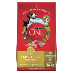 Purina ONE Dry Dog Food, Lamb & Rice.