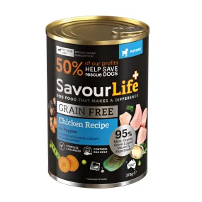 SavourLife Grain Free Puppy Chicken Recipe Wet Food 375g x 12