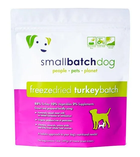 Small Batch Freeze Dried Turkey Sliders Dog Food