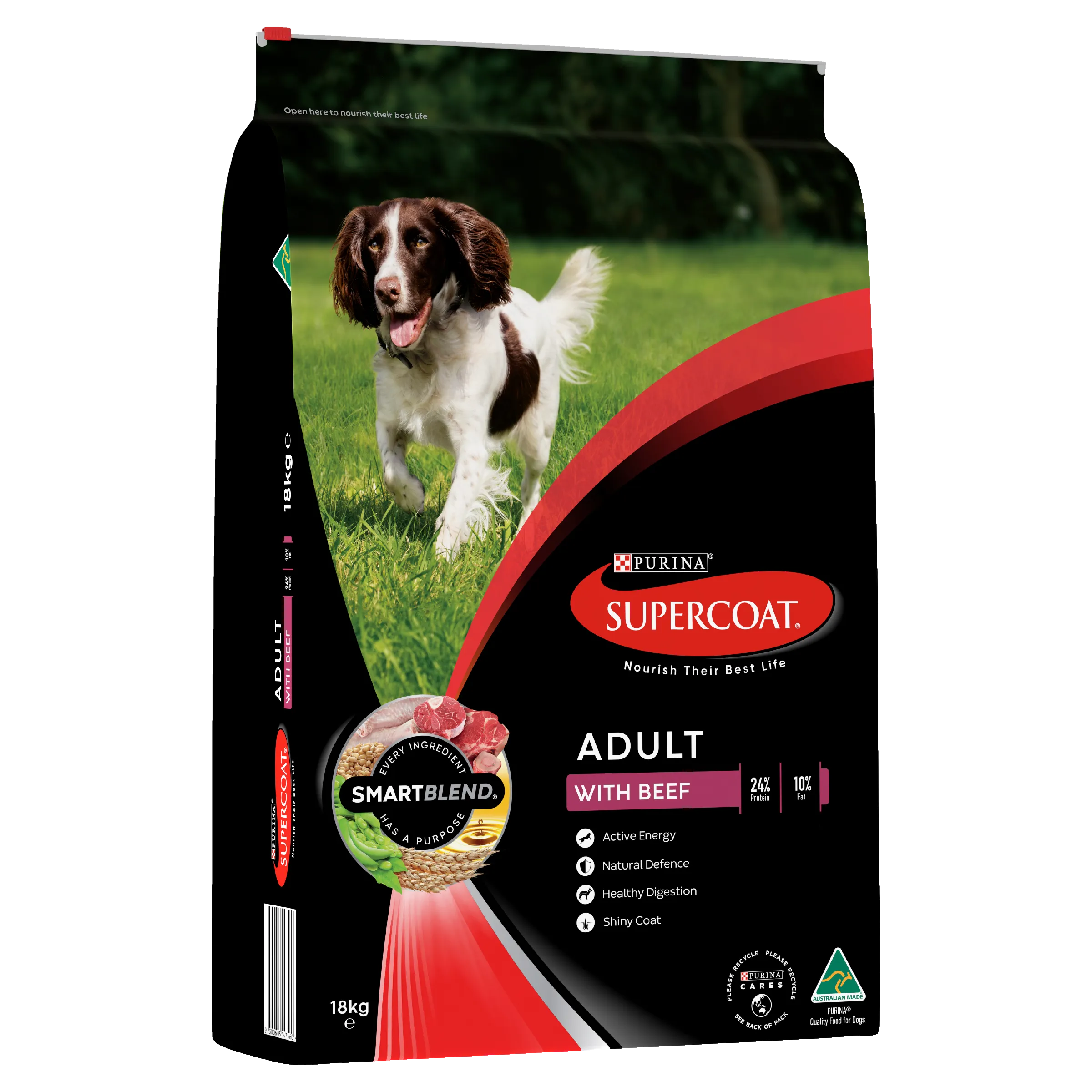 Supercoat Beef Adult Dry Dog Food 18kg