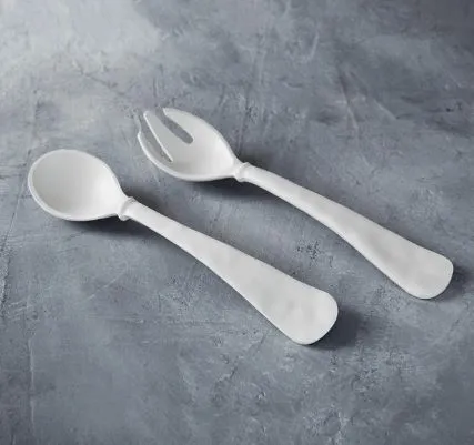 Vida Nube Salad Servers White