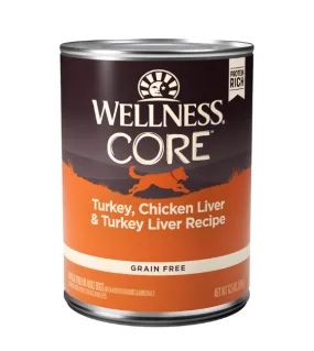 Wellness CORE Grain Free Wet Dog Food (Turkey, Chicken Liver & Turkey Liver Recipe)