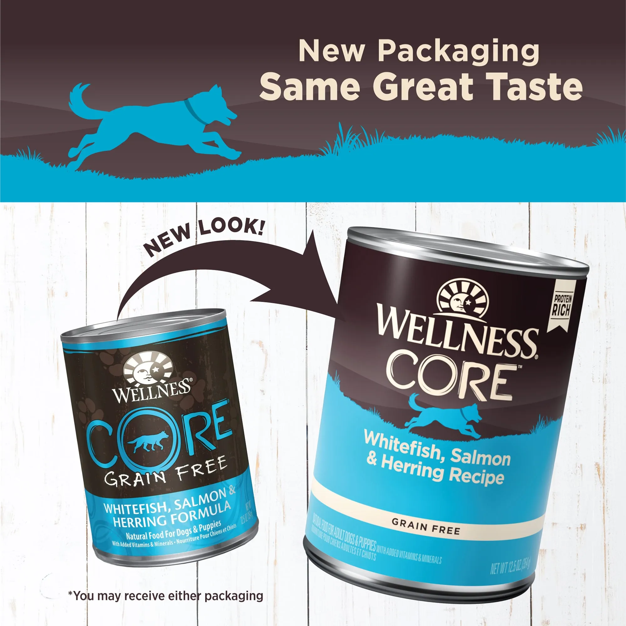 Wellness CORE Grain Free Wet Dog Food (Whitefish, Salmon & Herring Recipe)