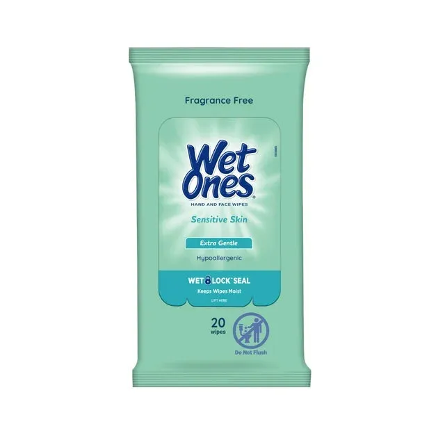 Wet Ones, SENSITIVE SKIN, Assorted Sizes