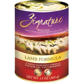 Zignature LID Lamb Recipe for Dogs 12x13oz cans